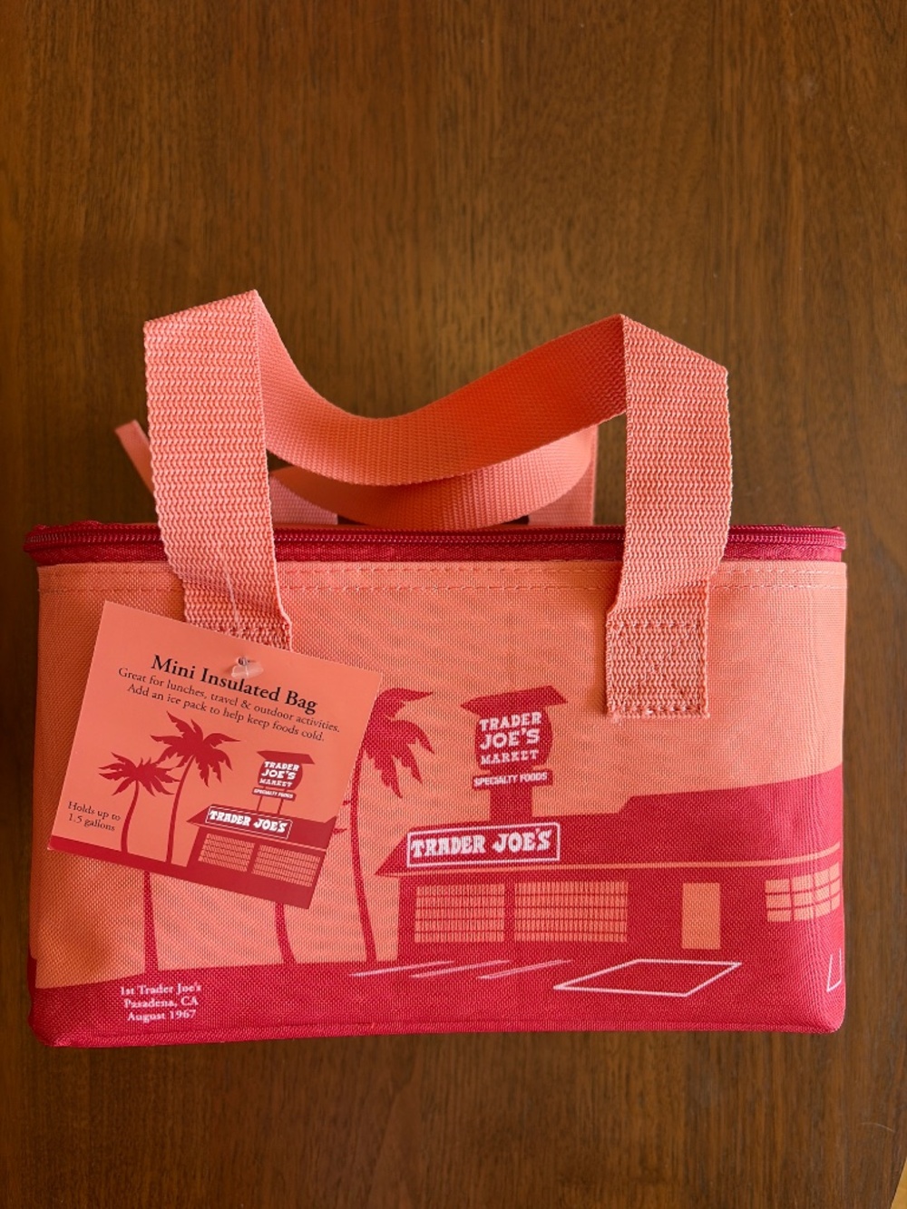 TRADER JOES NWT Mini Insulated Bag Lunch Bag Orange